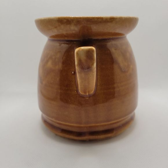 Brush Pottery Honey Crock Jardiniere Brown Drip Glaze Vintage 1976 U.S. - Picture 6 of 9